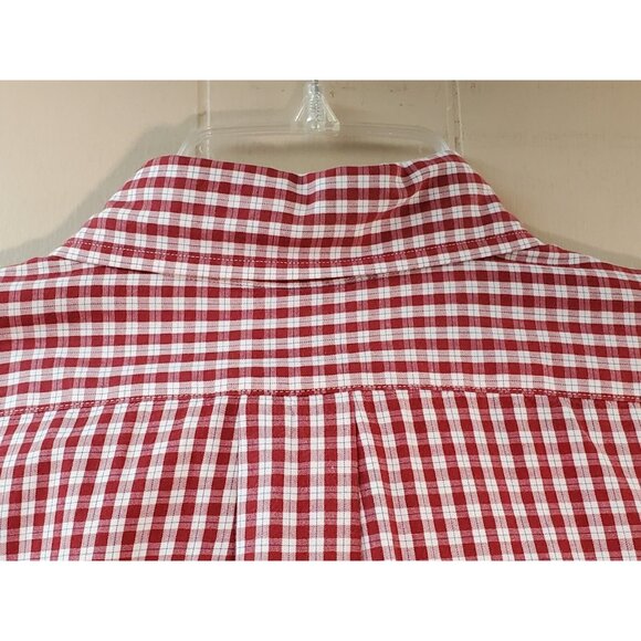 Brooks Brothers Regent Men's Large Red Plaid Long Sleeve Button Down Shirt - Picture 6 of 6